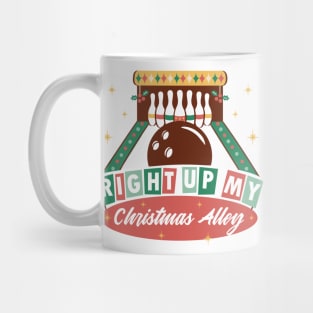 Christmas Bowling Alley P R t shirt Mug